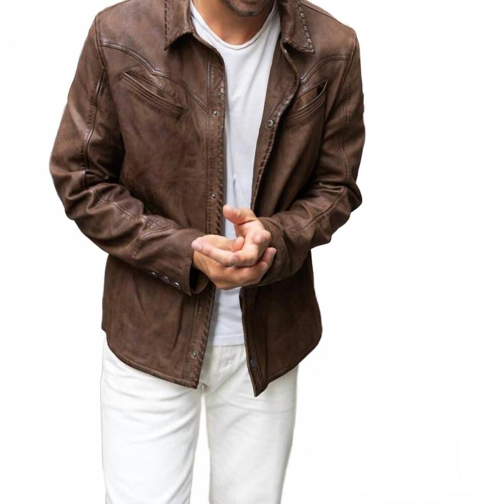 NEW MAURITIUS men's woodly jacket in brown